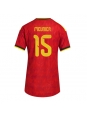Ženske Nogometnih dresov Belgija Thomas Meunier #15 Domači SP 2026 Kratki rokavi Ženske Nogometnih dresov Belgija Thomas Meunier #15 Domači SP 2026 Kratki rokavi